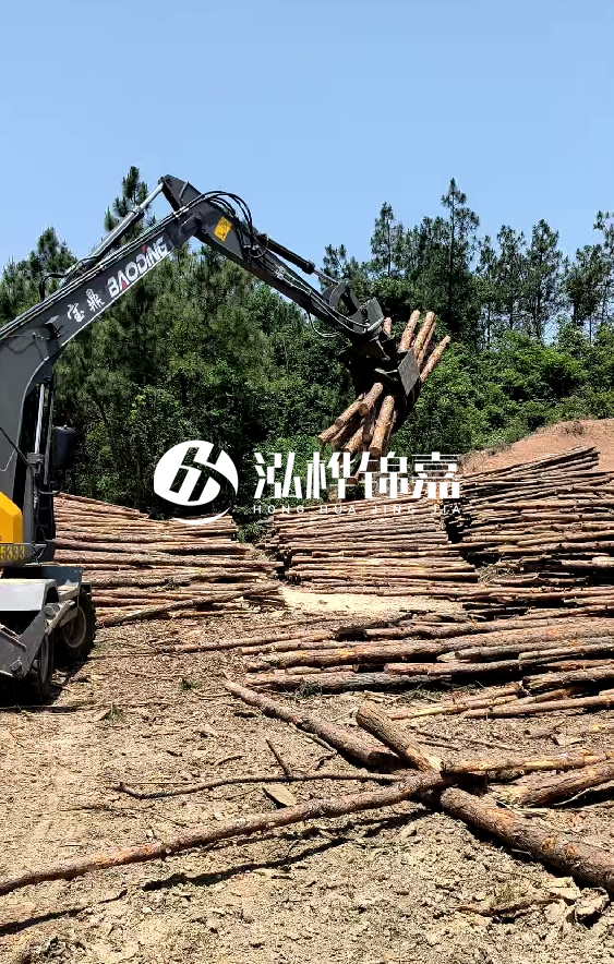 云南4米松木樁批發(fā)價格多少-4米小頭13-15直徑多少錢一根？