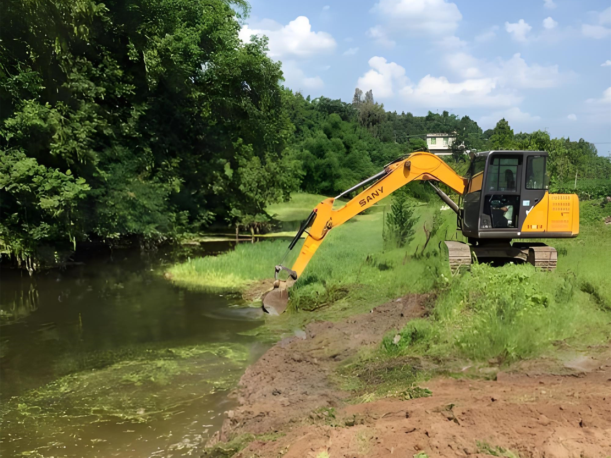 北京朝陽區(qū)水上挖機清淤隊-水庫清淤的最佳施工時段是什么時候？