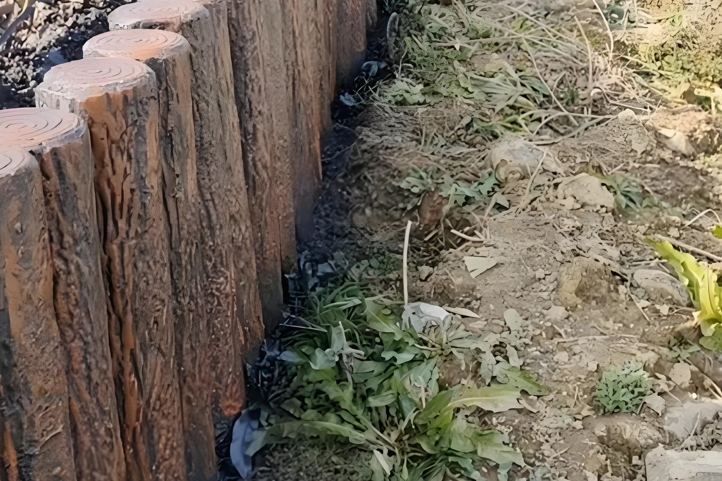 水泥樁批發(fā)廠家泓樺錦嘉-水泥仿木樁表面的紋理是如何制作出來的？